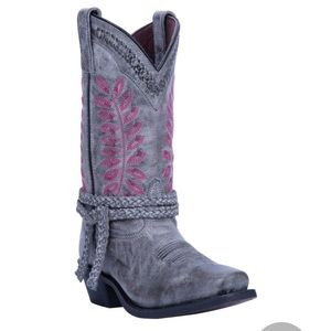 BNWT Laredo Fern Grey/Pink Western Boot